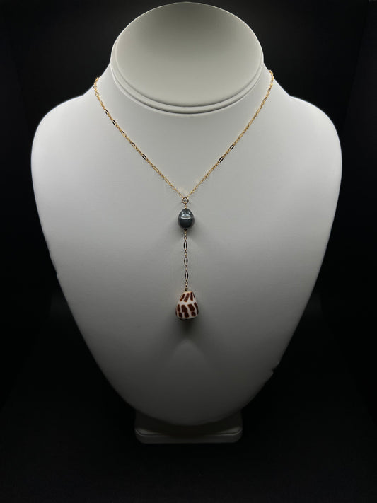 Tahitian / Cone drop Necklace