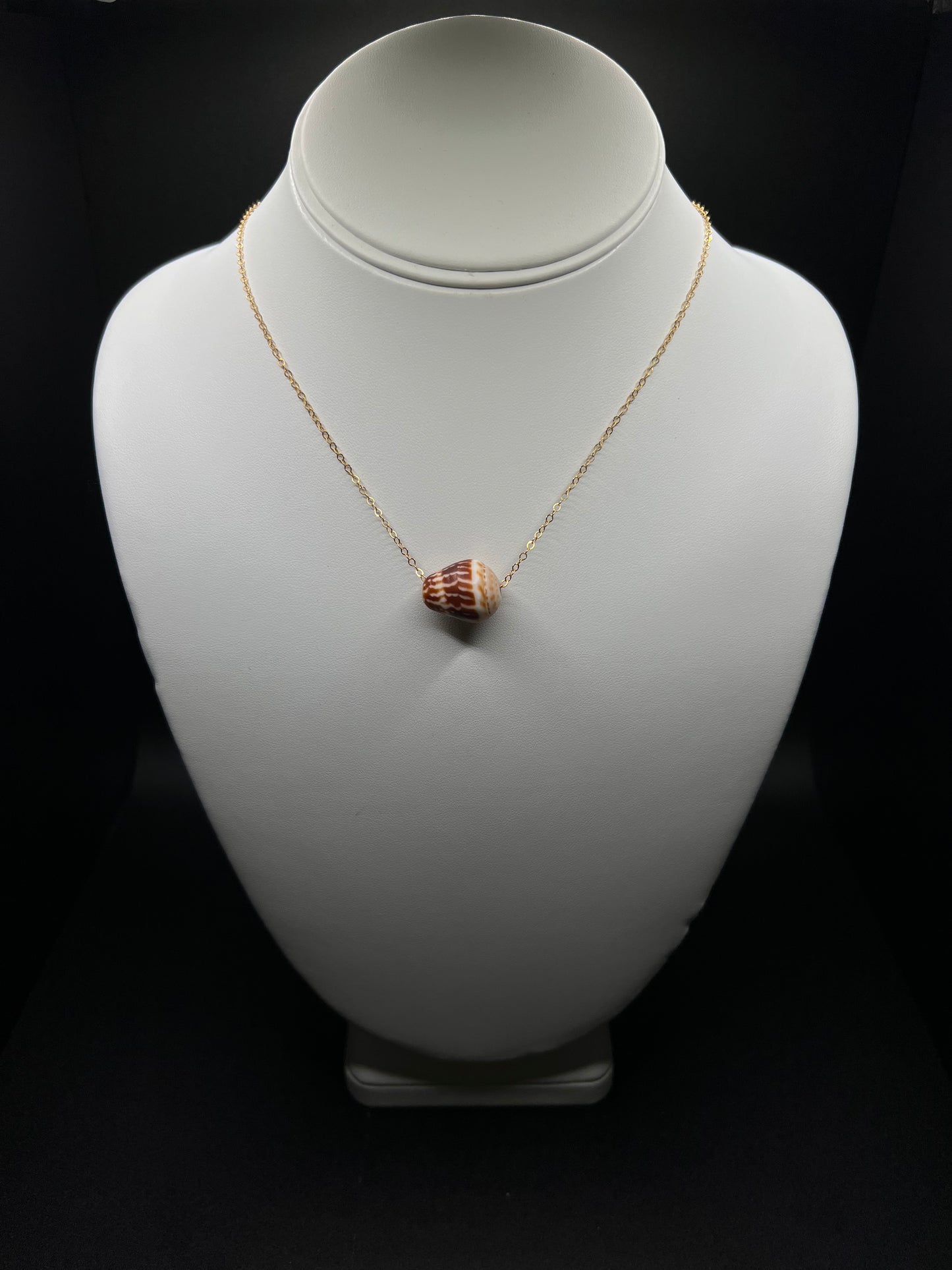 Floating Chaldean Cone Necklace