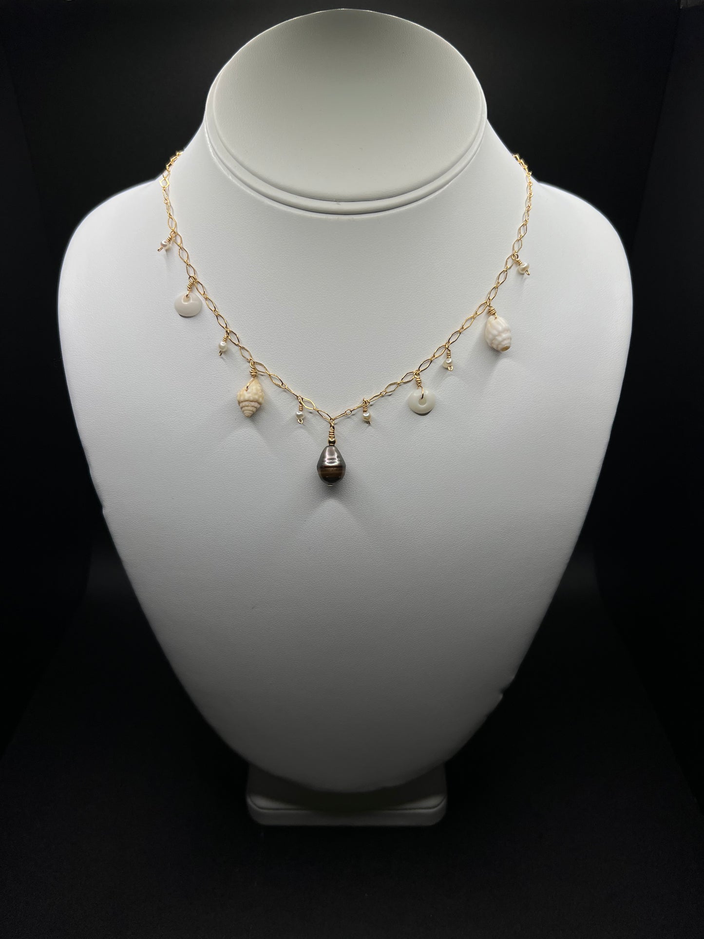 Tahitian Pearl Charm Necklace