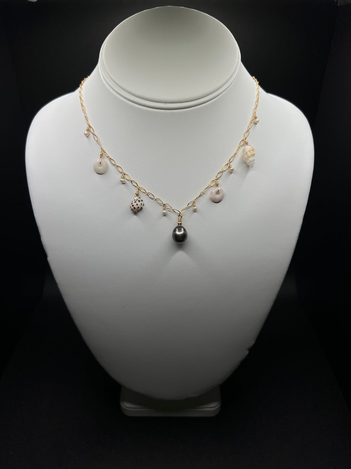 Tahitian Pearl Charm Necklace