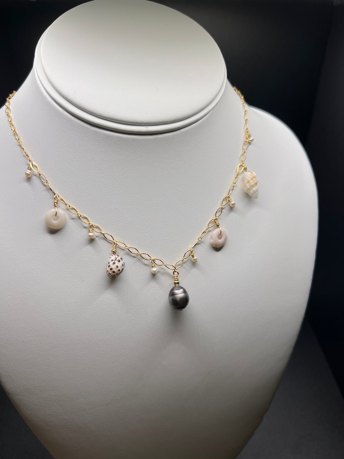 Tahitian Pearl Charm Necklace