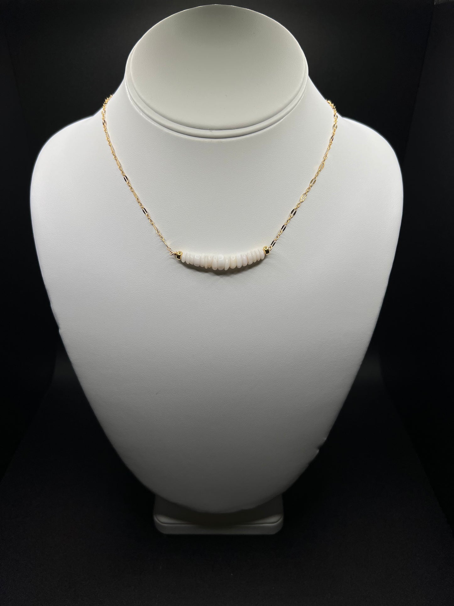 Puka Shell Bar Necklace