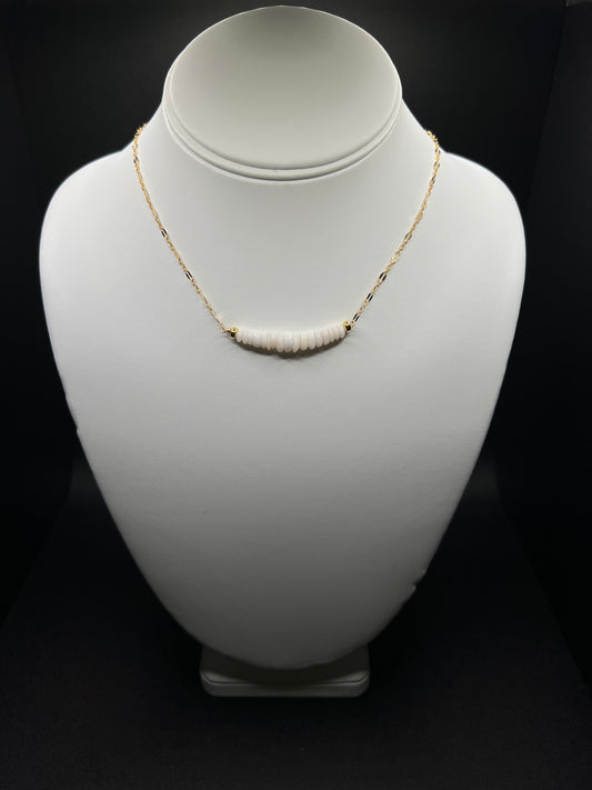 Puka Shell Bar Necklace