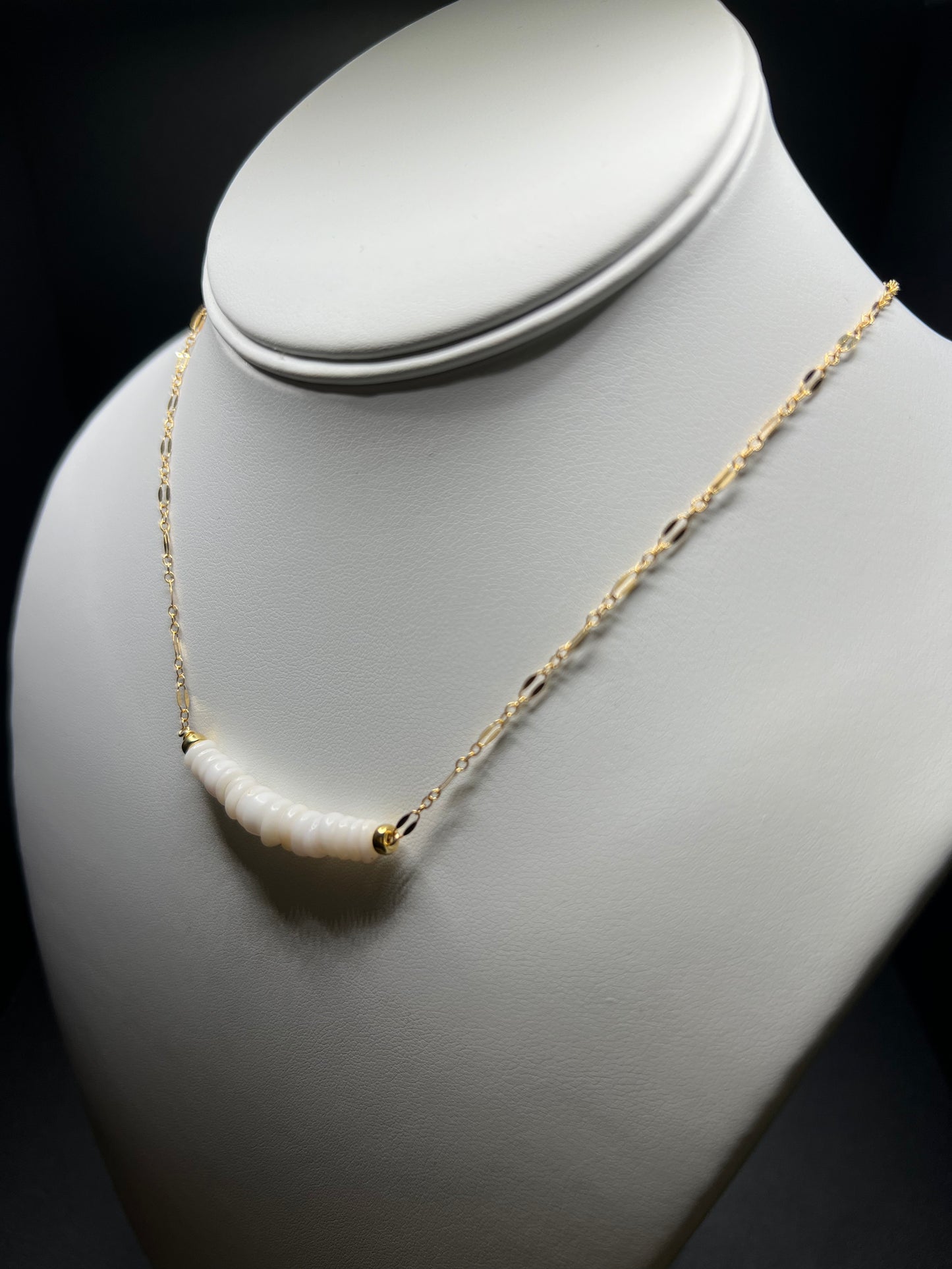 Puka Shell Bar Necklace