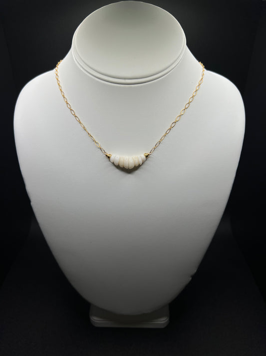 Puka Shell Bar Necklace