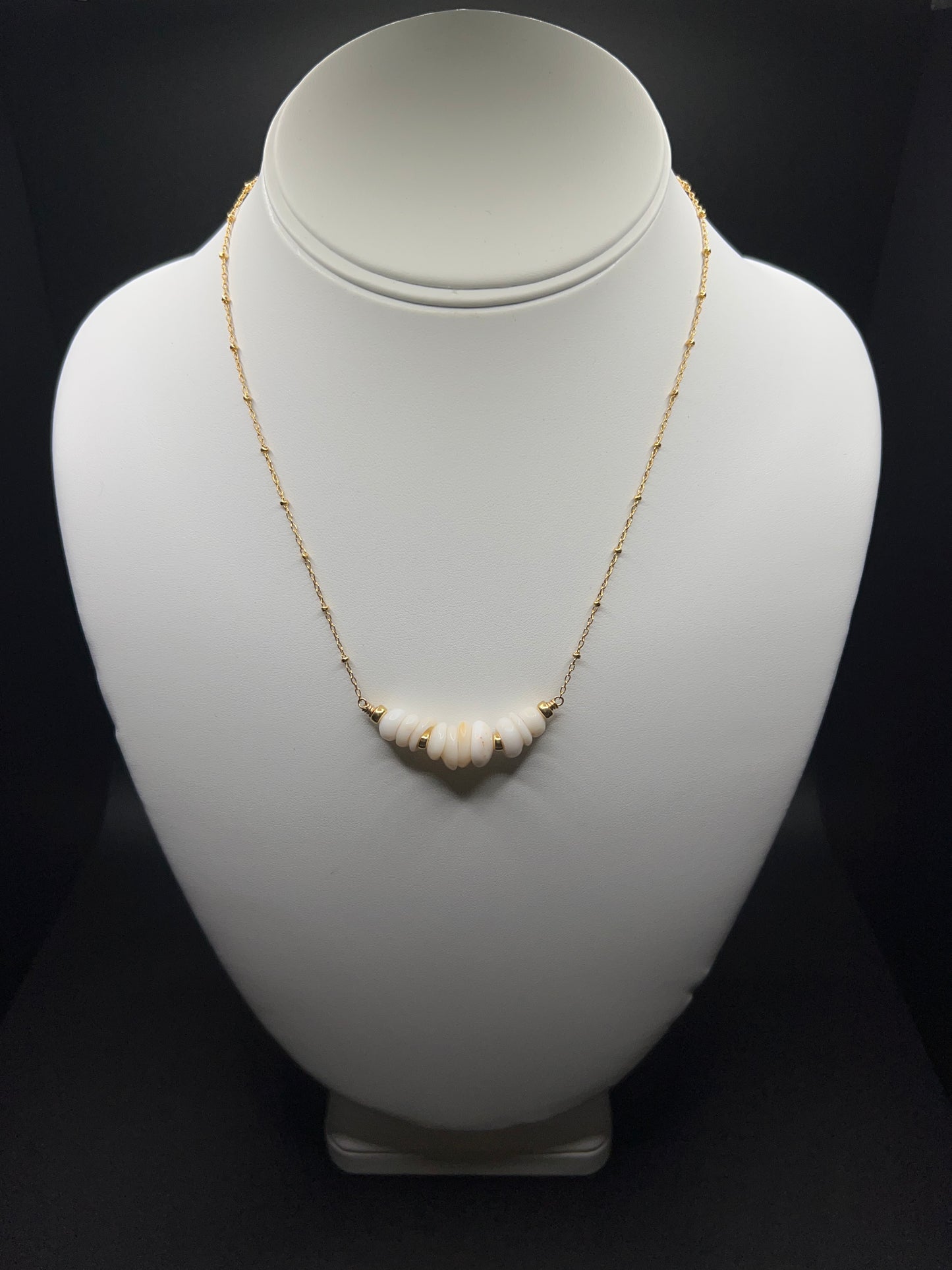 Puka Shell Bar Necklace