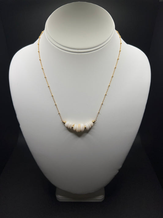 Puka Shell Bar Necklace